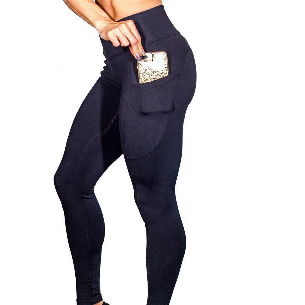 High-Waist Push-Up Leggings – Black