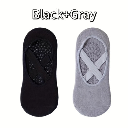 Grip & Go Yoga Socks – Anti-Slip Pilates & Fitness Socks, Set of 1-5