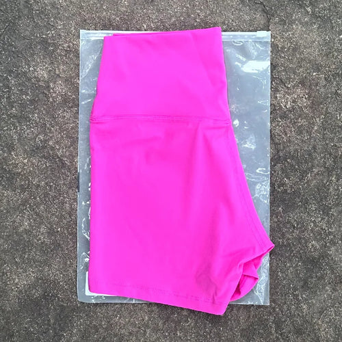 Women's High-Waist Yoga Shorts – Soft Fitted Fitness Sport Shorts