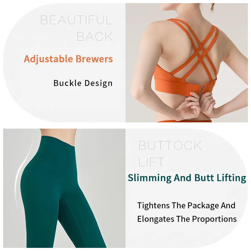 2 Piece Yoga Clothes Women's Tracksuit Athletic Wear