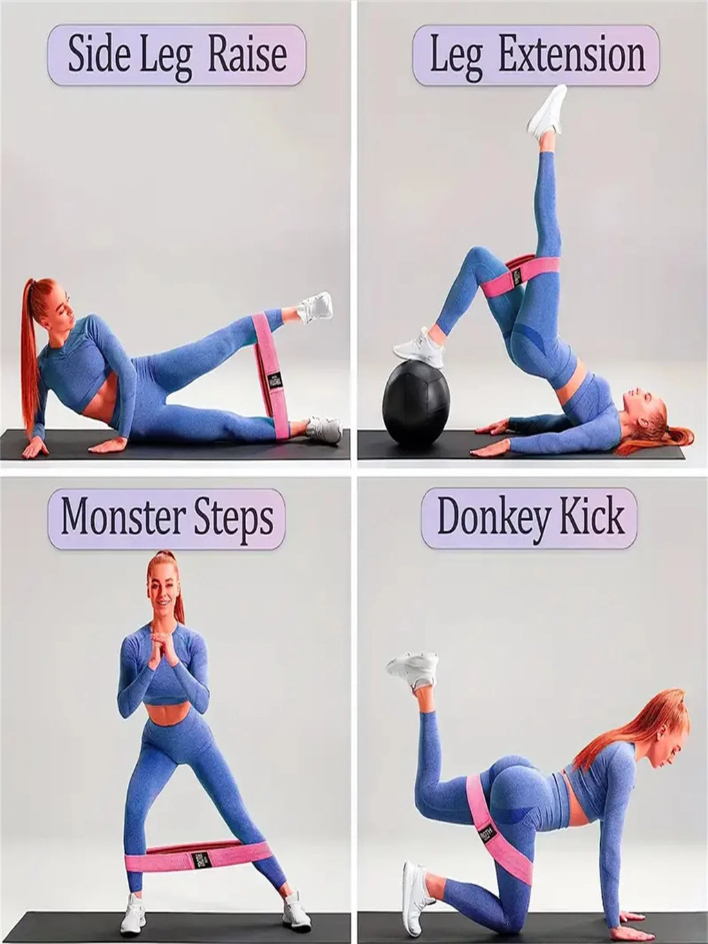 Pilates Yoga Elastic Resistance Bands, Exercise Stretch Flex Band