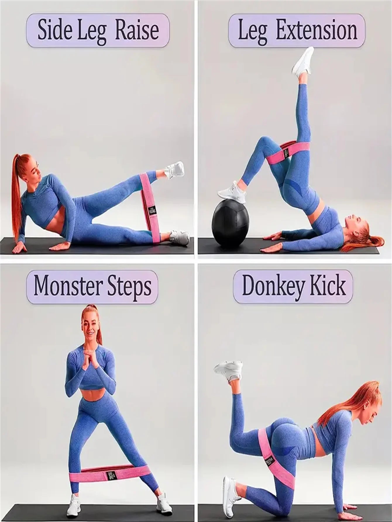 Pilates Yoga Elastic Resistance Bands, Exercise Stretch Flex Band