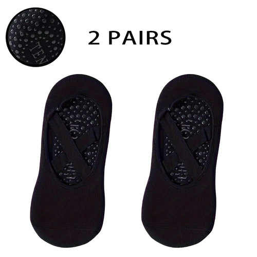 Grip & Go Yoga Socks – Anti-Slip Pilates & Fitness Socks, Set of 1-5
