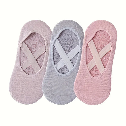 Grip & Go Yoga Socks – Anti-Slip Pilates & Fitness Socks, Set of 1-5