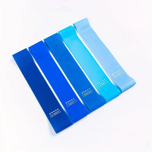5-Piece Portable Gradient Resistance Band Yoga/Fitness/Pilates