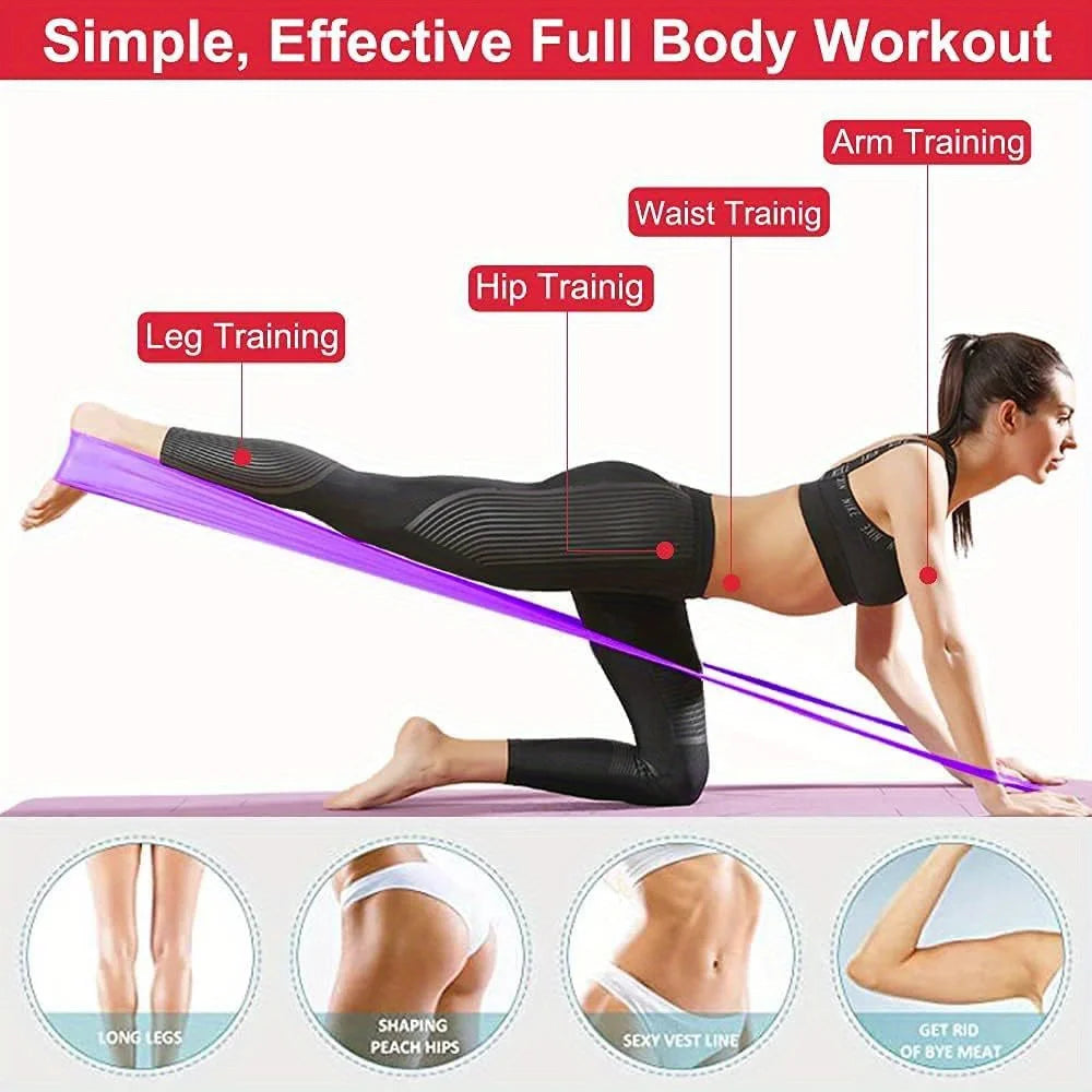 3pcs Resistance Bands for Men and Women - Elastic Exercise Straps with