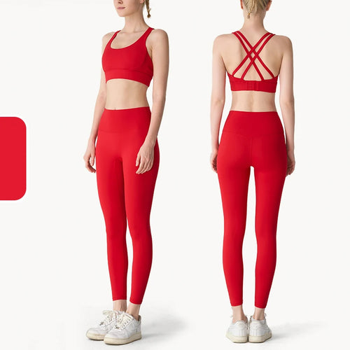 2 Piece Yoga Clothes Women's Tracksuit Athletic Wear