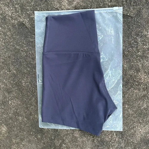 Women's High-Waist Yoga Shorts – Soft Fitted Fitness Sport Shorts