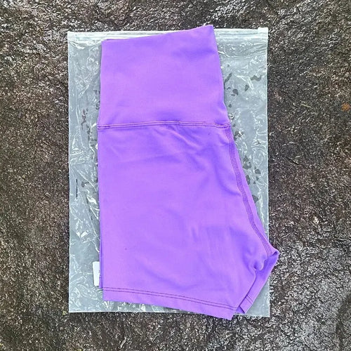 Women's High-Waist Yoga Shorts – Soft Fitted Fitness Sport Shorts