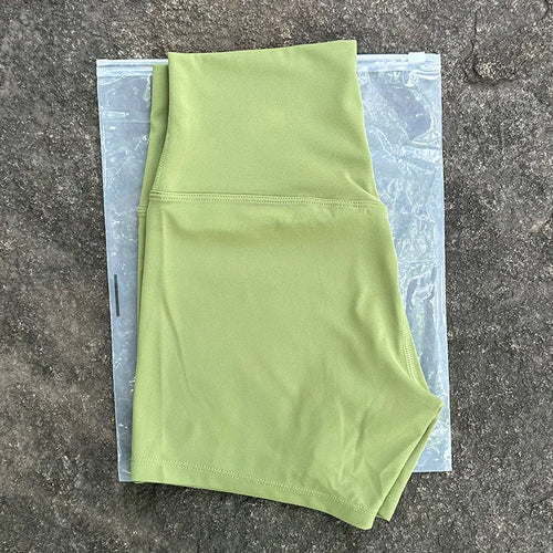 Women's High-Waist Yoga Shorts – Soft Fitted Fitness Sport Shorts
