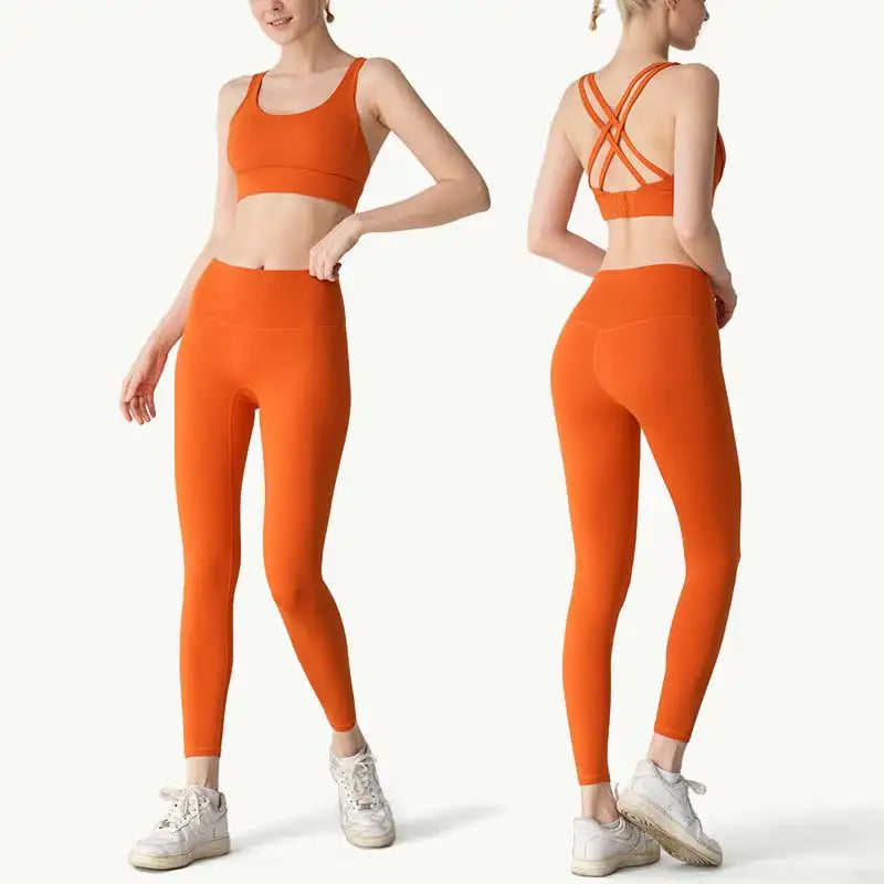 2 Piece Yoga Clothes Women's Tracksuit Athletic Wear