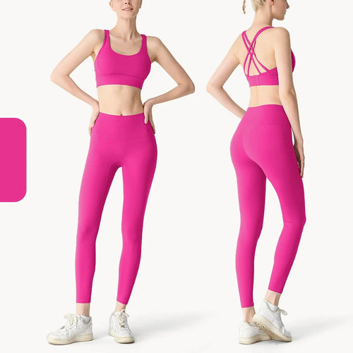 2 Piece Yoga Clothes Women's Tracksuit Athletic Wear