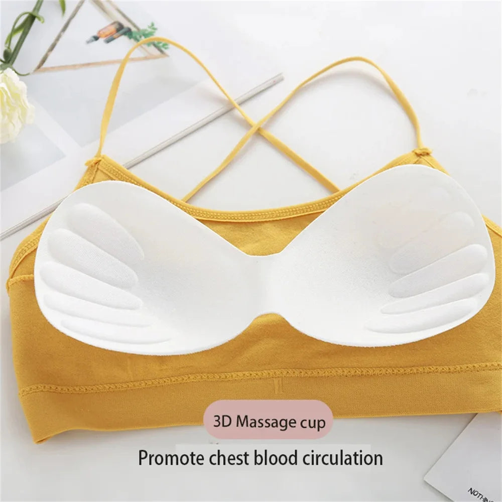 Women's Cross-Back Sports Bra Set – Yoga & Gym Bralette, Pack of 3