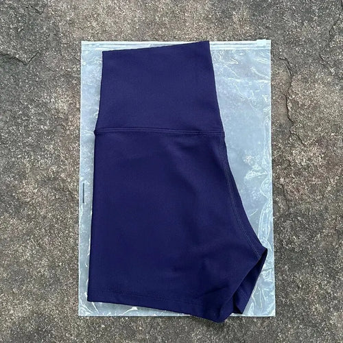 Women's High-Waist Yoga Shorts – Soft Fitted Fitness Sport Shorts