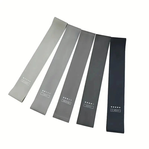 5-Piece Portable Gradient Resistance Band Yoga/Fitness/Pilates