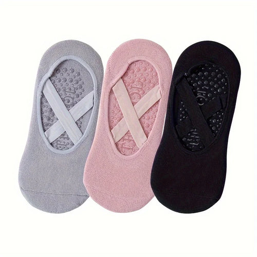 Grip & Go Yoga Socks – Anti-Slip Pilates & Fitness Socks, Set of 1-5