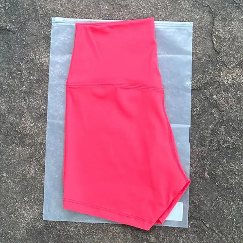 Women's High-Waist Yoga Shorts – Soft Fitted Fitness Sport Shorts