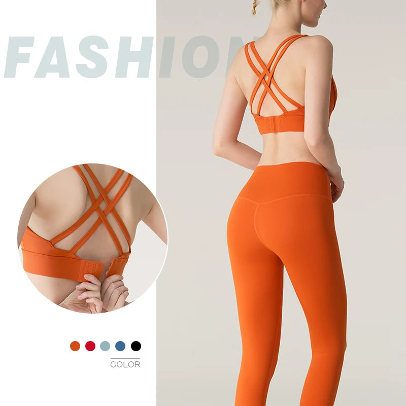 2 Piece Yoga Clothes Women's Tracksuit Athletic Wear