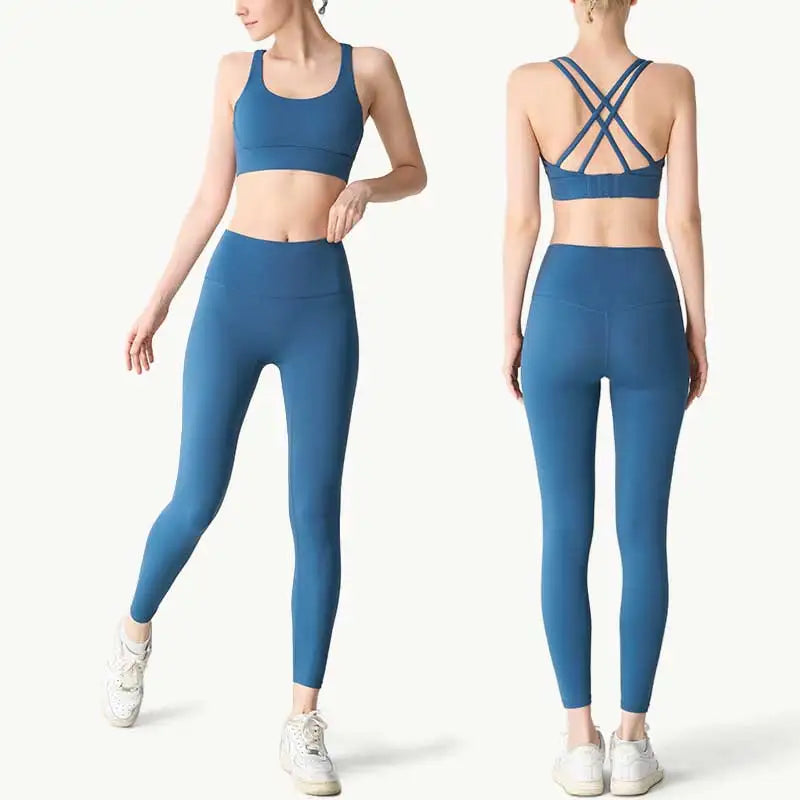 2 Piece Yoga Clothes Women's Tracksuit Athletic Wear
